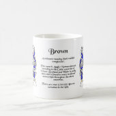 Brown-Familienwappenschale Kaffeetasse (Mittel)