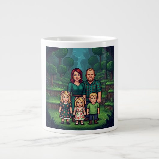 Brown Family Coffee Mug  Jumbo-Tasse (Vorderseite)
