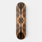 Brown Fantasy Bio Hintergrund Skateboard (Vorderseite)