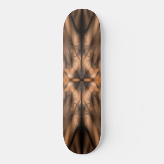 Brown Fantasy Bio Hintergrund Skateboard (Vorderseite)