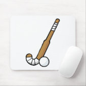 Brown-Feld-Hockey-Stock Mousepad (Mit Mouse)