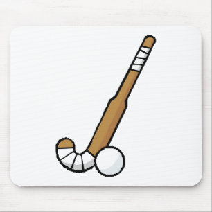 Brown-Feld-Hockey-Stock Mousepad