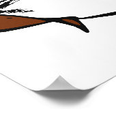 Brown Female Me Gusta Comic Rage Face Meme Poster (Ecke)