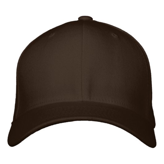Brown FlexFit-Wollkappe Bestickte Baseballkappe (Vorderseite)