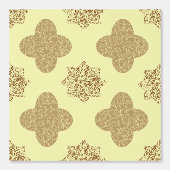 Brown Floral Arabesque Wallpaper Tapete (Vorderseite)