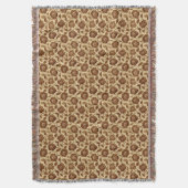 Brown Floral Decke (Vorderseite Vertikal)
