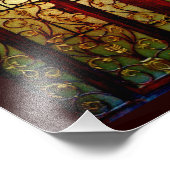 Brown Floral Fotodruck (Ecke)