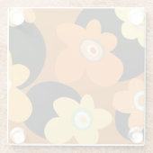 Brown floral glasuntersetzer (Rückseite)