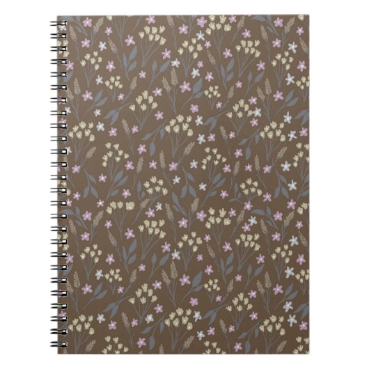 Brown floral journal notizblock (Vorderseite)