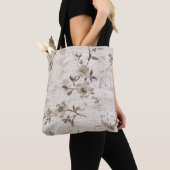 Brown Floral Pattern Handbag Tasche (Von Nahem)