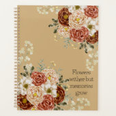 Brown Floral Planer (Vorderseite)