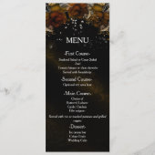 Brown Floral Rose Hochzeit im Herbst Karte Herbst (Vorderseite)