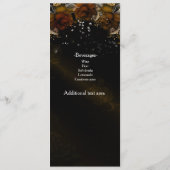 Brown Floral Rose Hochzeit im Herbst Karte Herbst (Rückseite)