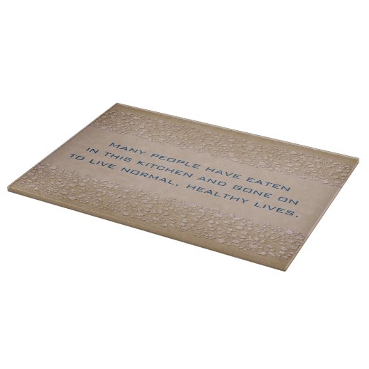 Brown Floral Schneidebrett (Ecke)