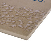 Brown Floral Schneidebrett (Ecke)