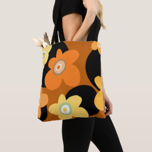 Brown floral tasche