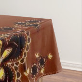 Brown floral tischdecke (Beispiel)