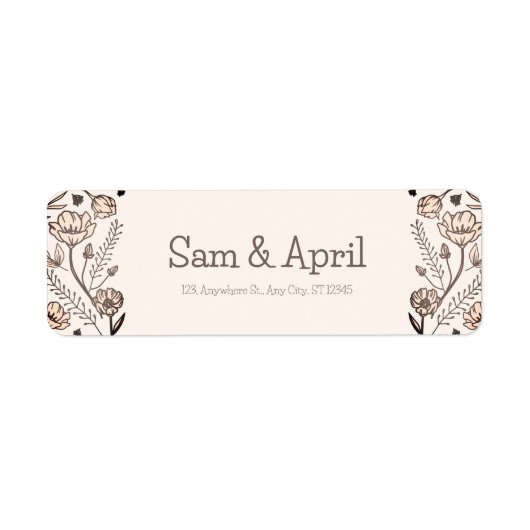 Brown Floral Wedding Theme (Vorne)