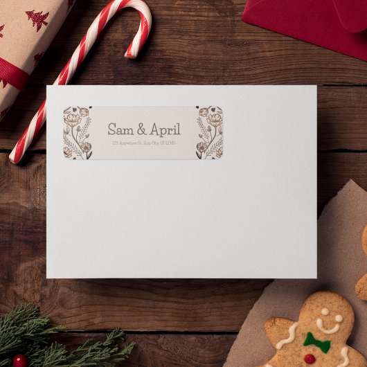 Brown Floral Wedding Theme