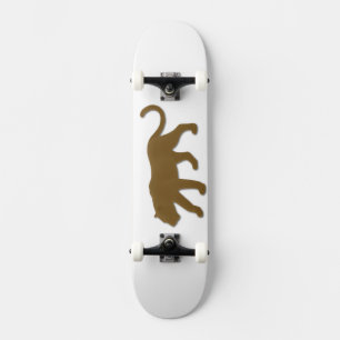 Brown Florida Panther Skateboard