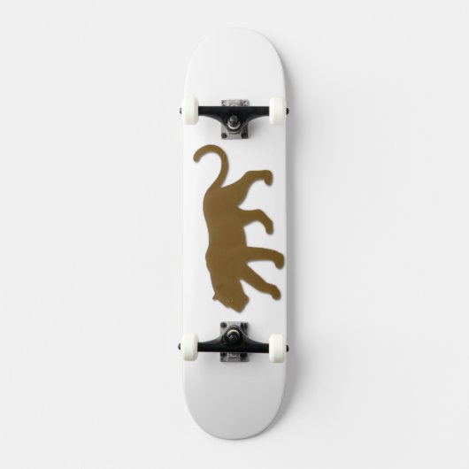 Brown Florida Panther Skateboard (Vorderseite)