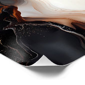 Brown Fluid Painting Art Poster (Ecke)