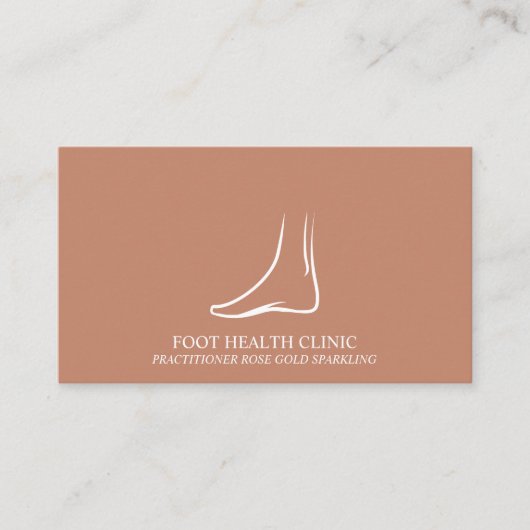 Brown Foot Cares Podiatry Practitioner Doctor Visitenkarte (Vorderseite)