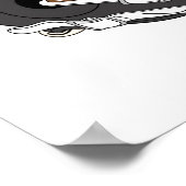 Brown Football Helmet Poster (Ecke)