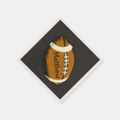 Brown Football Sports Paper Napkins Serviette (Ecke)