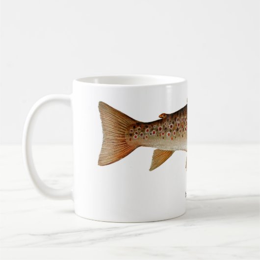 Brown-Forelle-Fisch-Kaffee-Tasse Kaffeetasse (Links)