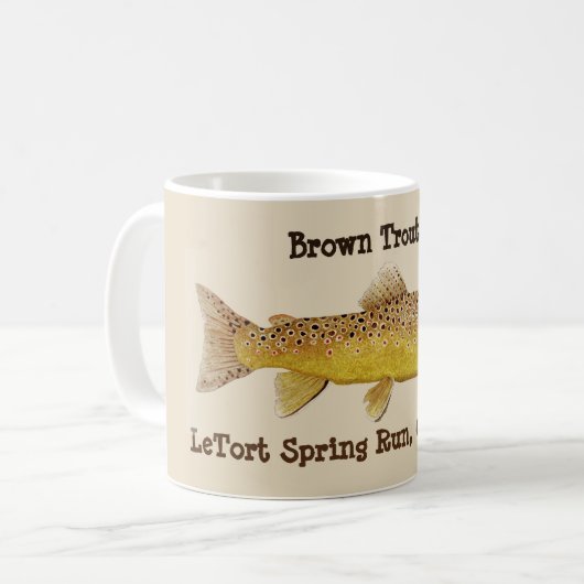Brown-Forelle-Tasse Kaffeetasse (Vorderseite Links)