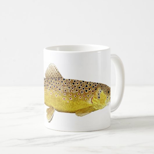 Brown-Forelle-Tasse Kaffeetasse (VorderseiteRechts)