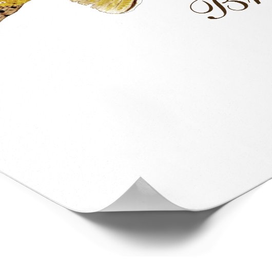 Brown Foreut Art Poster (Ecke)