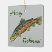 Brown Foreut Merry Fishmas Ornament (Links)