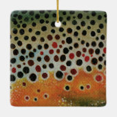 Brown Foreut Merry Fishmas Ornament (Rückseite)