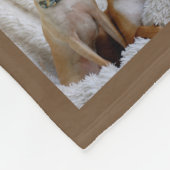 Brown Foto Blanket Collage Instagram Gold Fleecedecke (Ecke)
