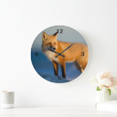 Brown Fox Große Wanduhr (Zuhause)
