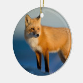 Brown Fox Keramik Ornament (Links)