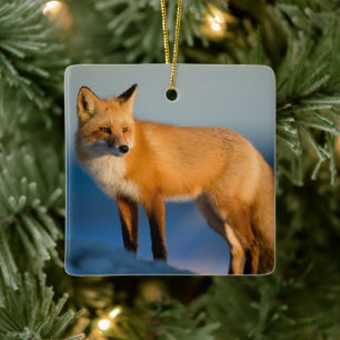 Brown Fox Keramikornament