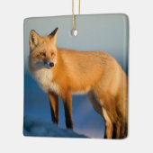 Brown Fox Keramikornament (Links)