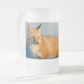 Brown Fox Mattglas Bierglas (Vorderseite Links)