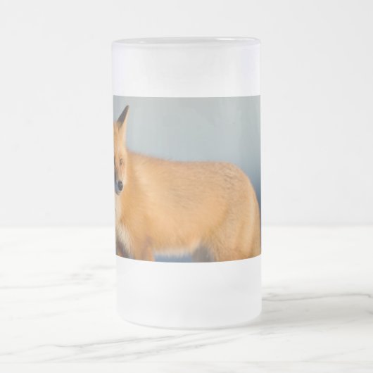 Brown Fox Mattglas Bierglas (Mittel)