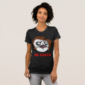 Brown-Frau ich Gusta Comic-Raserei-Gesicht Meme T-Shirt (Vorne ganz)