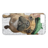 Brown French Bulldog mit Grünem Hut 2 Case-Mate iPhone Hülle (Rückseite (Horizontal))