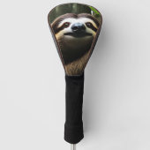 Brown Fuzzy Sloth, Golf Headcover (Vorderseite)