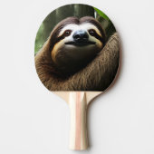 Brown Fuzzy Sloth, Tischtennis Schläger (Vorderseite)