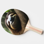 Brown Fuzzy Sloth, Tischtennis Schläger (Seitenansicht)