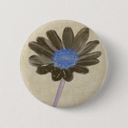Brown-Gänseblümchen-Knopf Button (Vorderseite)