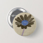 Brown-Gänseblümchen-Knopf Button (Vorne & Hinten)