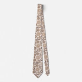 Brown Gears Neck Tie Krawatte (Vorderseite)